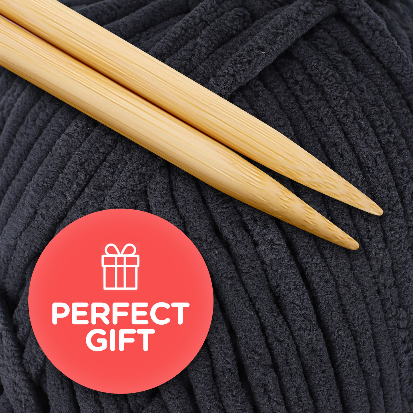 J MARK Chunky Blanket Yarn for Knitting 437 yd. 28 oz. (800 g) & Crocheting, Thick Yarn Balls, Circular Knitting Needle, Crochet Hooks, Measuring Tape, Scissors, Pins, Blunt Metal Needles, Manual