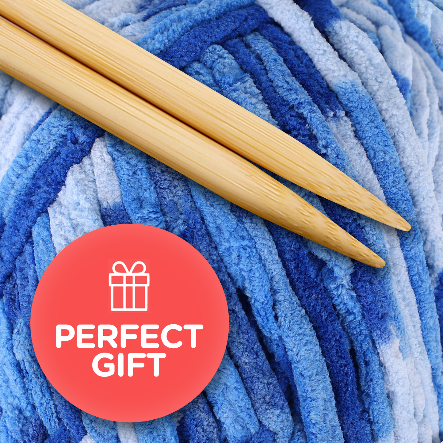J MARK Chunky Blanket Yarn for Knitting 437 yd. 28 oz. (800 g) & Crocheting, Thick Yarn Balls, Circular Knitting Needle, Crochet Hooks, Measuring Tape, Scissors, Pins, Blunt Metal Needles, Manual