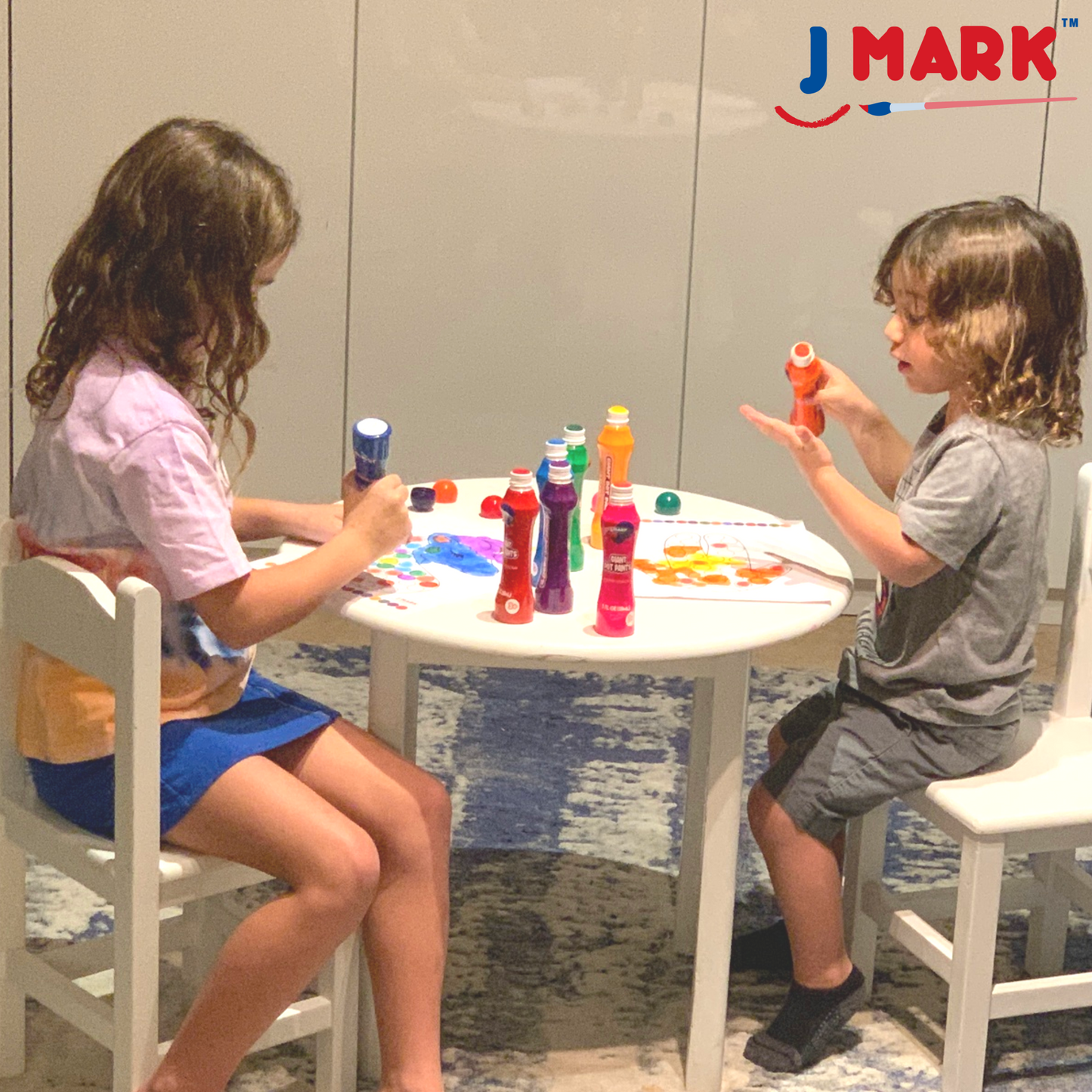 J MARK Jumbo Washable Dot Markers for Toddlers –Dabbers (3 Oz each) with Educational Activity Book – Dot Markers Washable -Easy Grip Bingo Daubers for kids, Arts Crafts Dot Markers for Kids