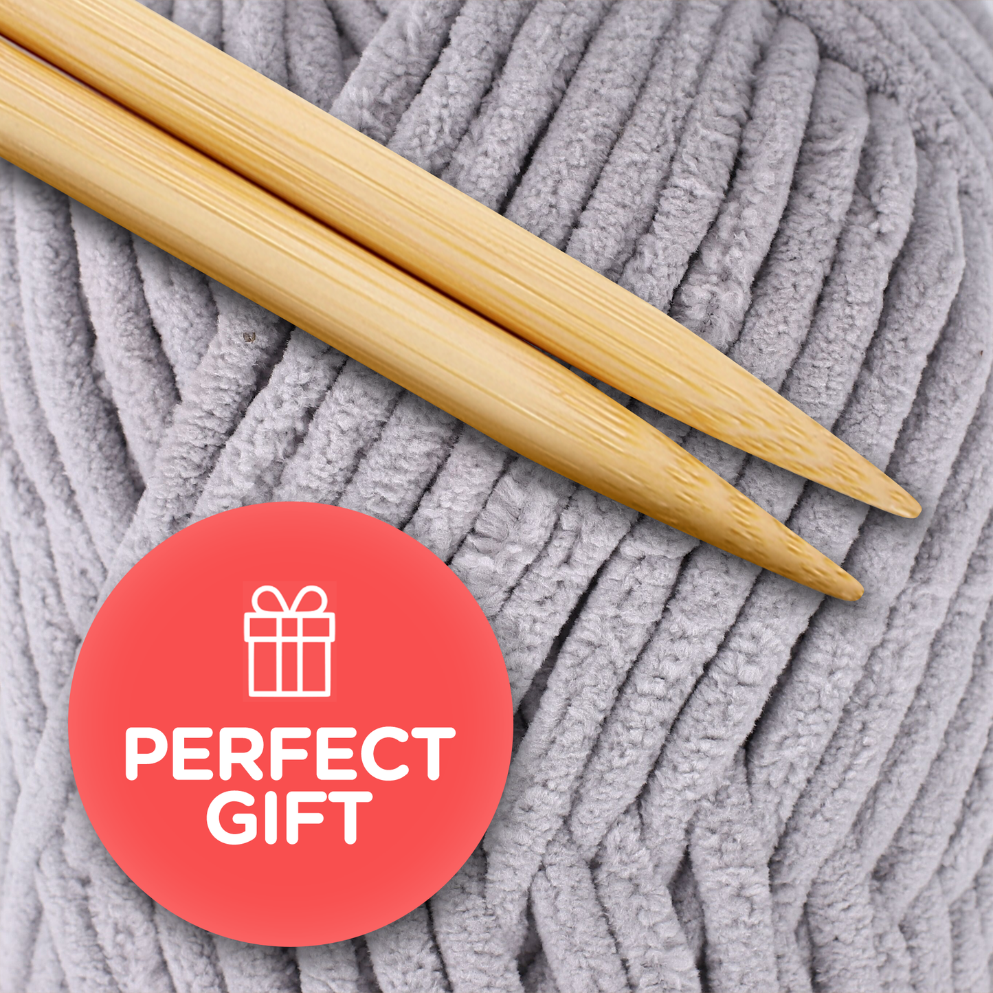 J MARK Chunky Blanket Yarn for Knitting 437 yd. 28 oz. (800 g) & Crocheting, Thick Yarn Balls, Circular Knitting Needle, Crochet Hooks, Measuring Tape, Scissors, Pins, Blunt Metal Needles, Manual