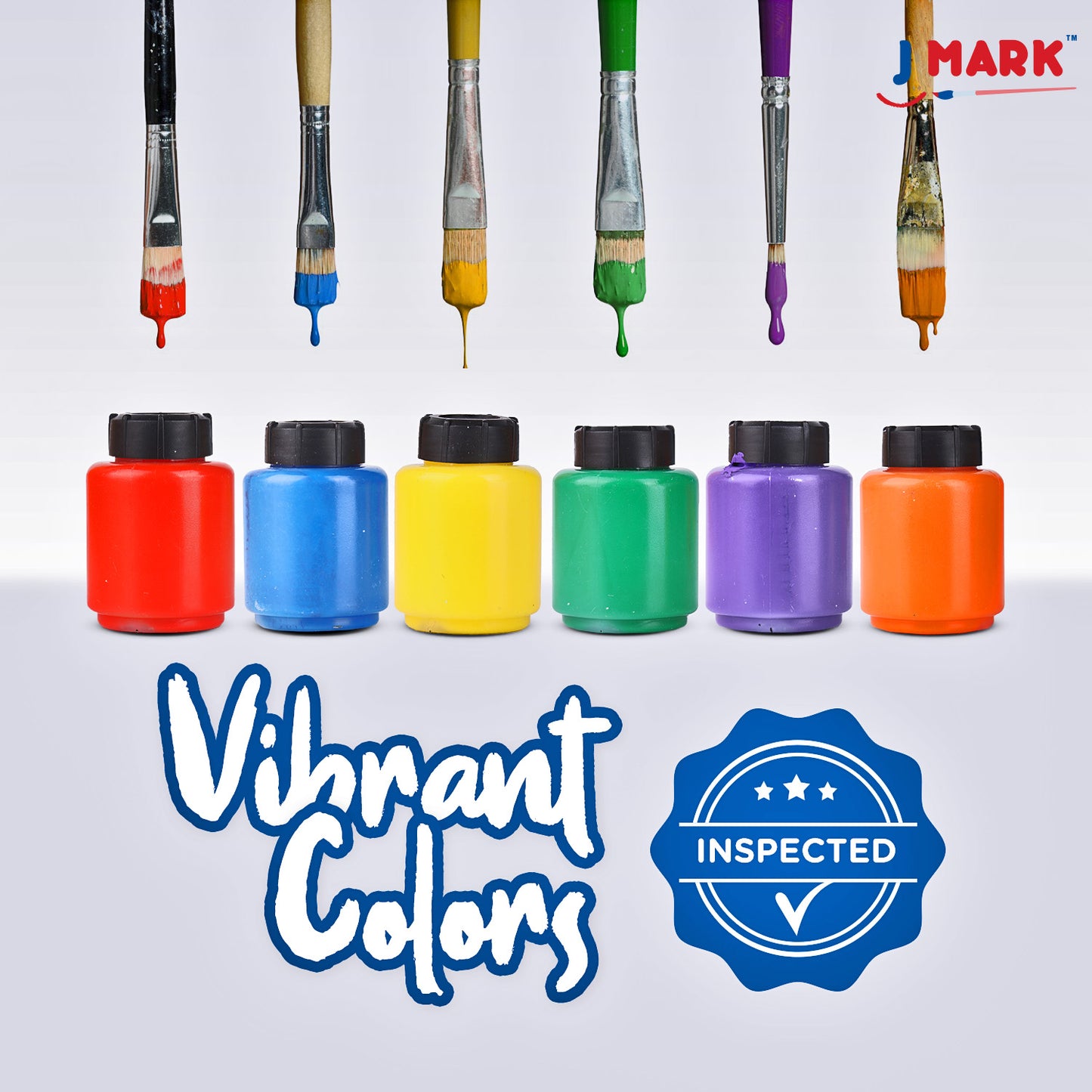 J MARK Complete Toddler Painting Set – Includes Washable Toddler Paint, Art Smock, Toddler Painting Paper, Brushes, Brushes, Toddler Art Set Painting Tools and More