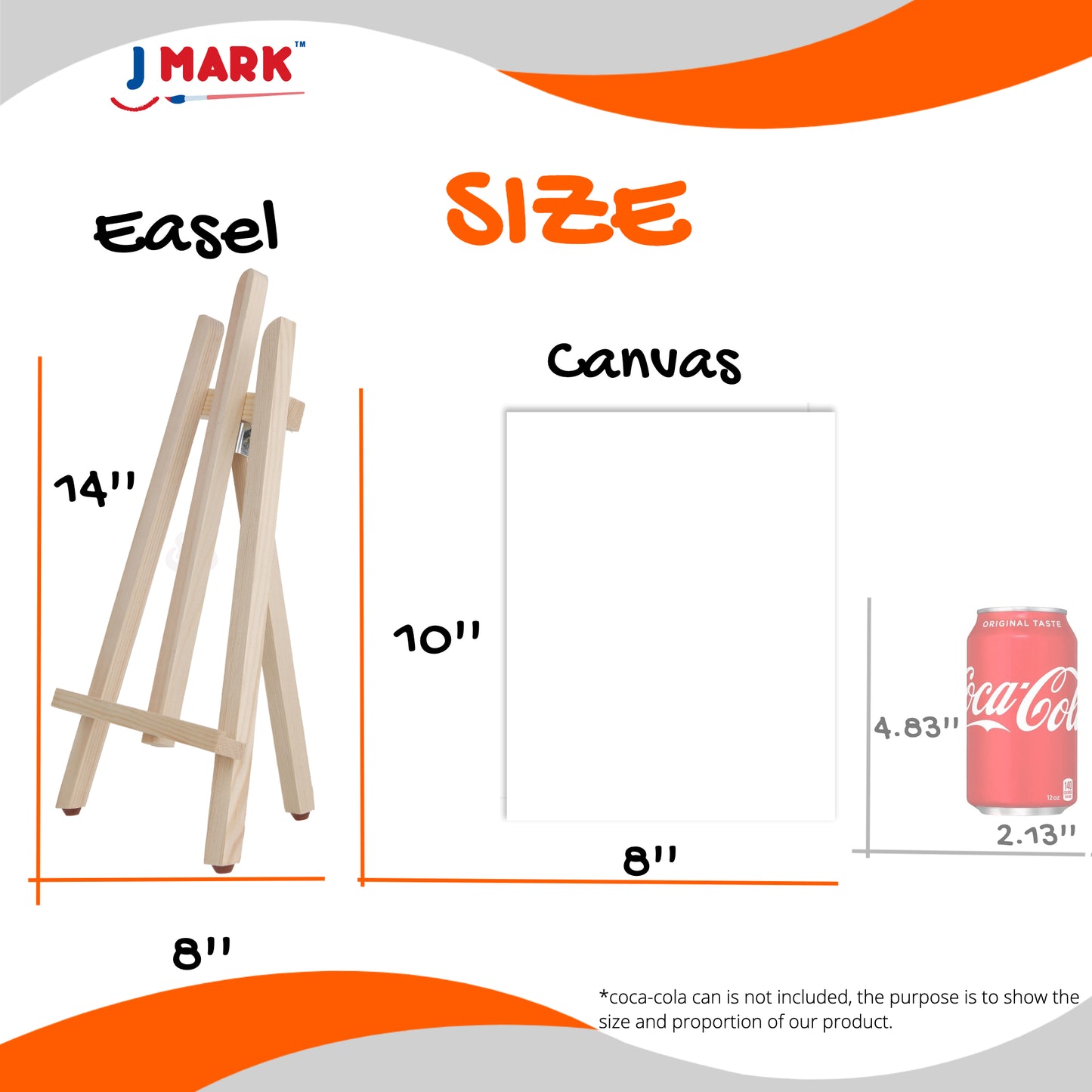 J MARK Ultimate Kids Paint Set – Complete Acrylic Paint Set for Kids, Includes Washable Paints, Storage Bag, Wood Easel, Canvas and More